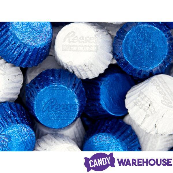 Reeses Peanut Butter Cups Color Combo - Dark Blue and White: 400-Piece Box - Candy Warehouse