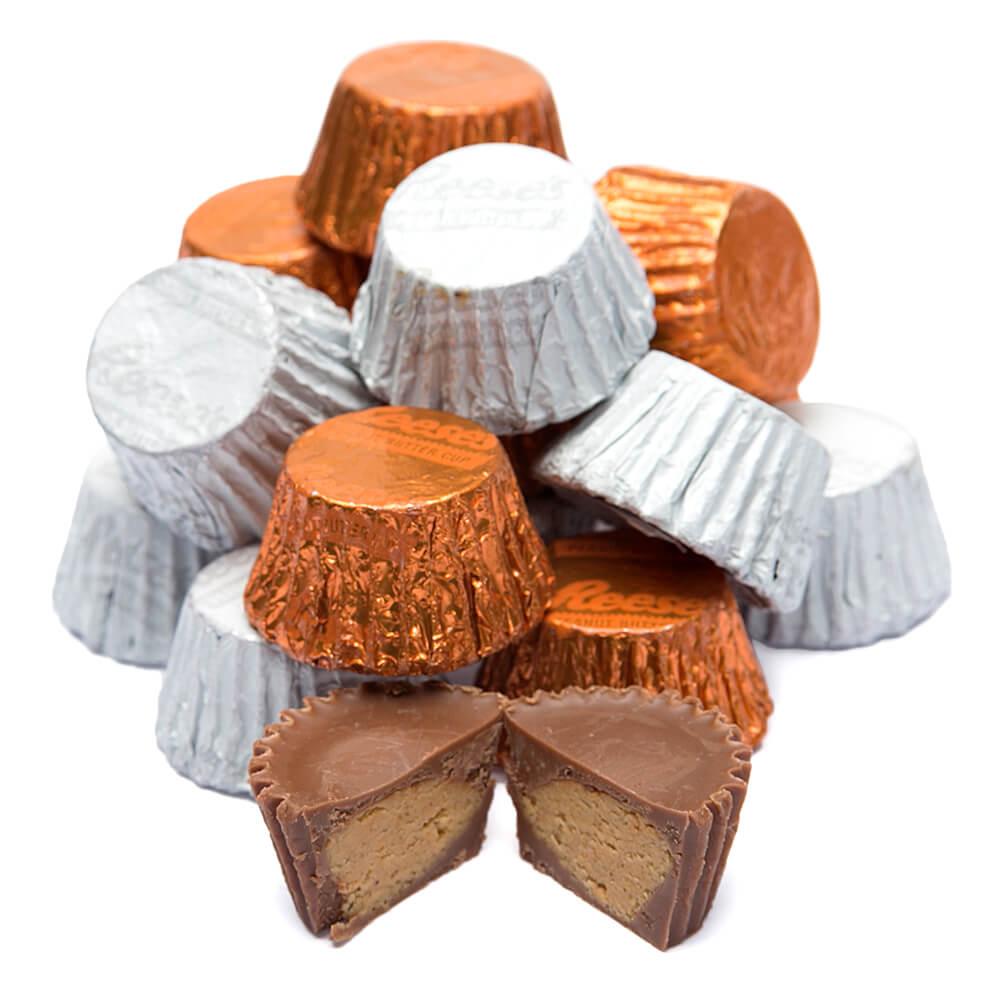 Reeses Peanut Butter Cups Color Combo - Orange and White: 400-Piece Box - Candy Warehouse