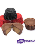 Reeses Peanut Butter Cups Color Combo - Red and Black: 400-Piece Box - Candy Warehouse