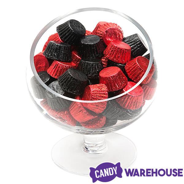 Reeses Peanut Butter Cups Color Combo - Red and Black: 400-Piece Box - Candy Warehouse