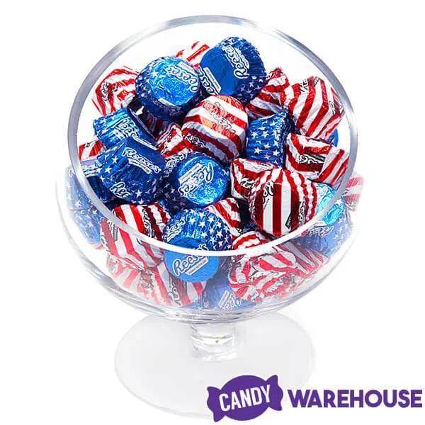 Reese's Peanut Butter Cups Miniatures - USA Flag: 120-Piece Jar - Candy Warehouse