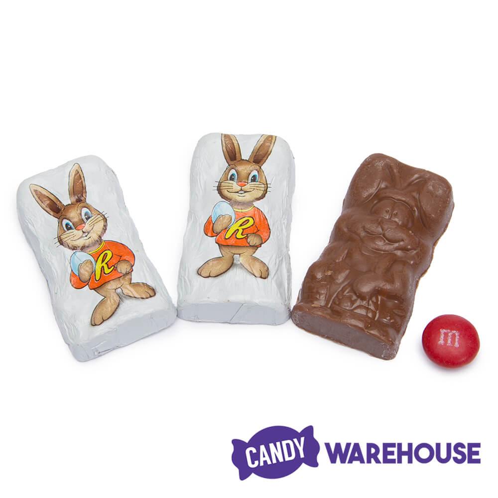 Reeses Reester Bunnies Mini Peanut Butter Milk Chocolate Bunny Candy: 25-Piece Bag - Candy Warehouse