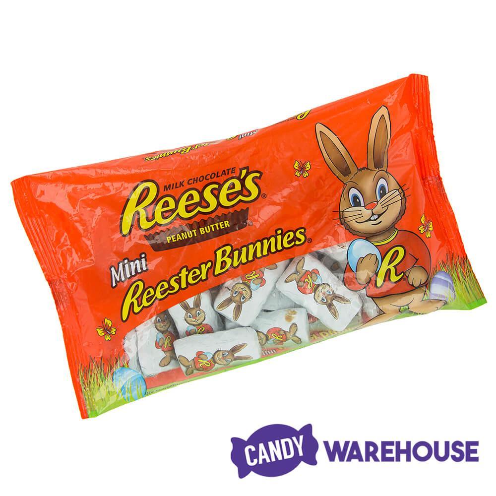 Reeses Reester Bunnies Mini Peanut Butter Milk Chocolate Bunny Candy: 25-Piece Bag - Candy Warehouse