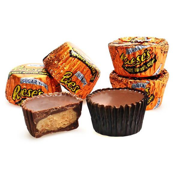 Reeses Sugar Free Mini Peanut Butter Cups: 120-Piece Box - Candy Warehouse