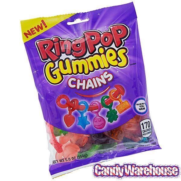 Ring Pop Gummies Chains: 3.75LB Box - Candy Warehouse