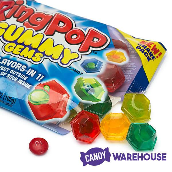 Ring Pop Gummy Gems Candy Packs: 16-Piece Box - Candy Warehouse