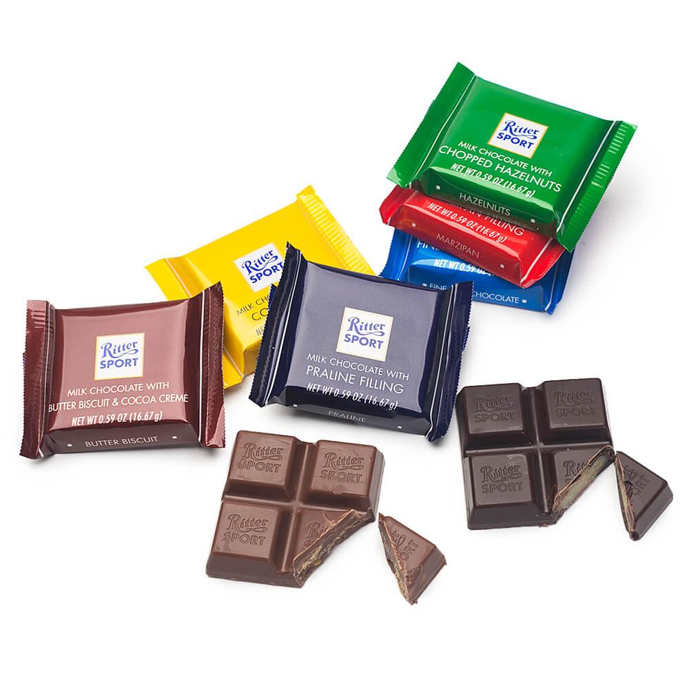 Ritter Sport Mini Chocolate Bars: 84-Piece Box