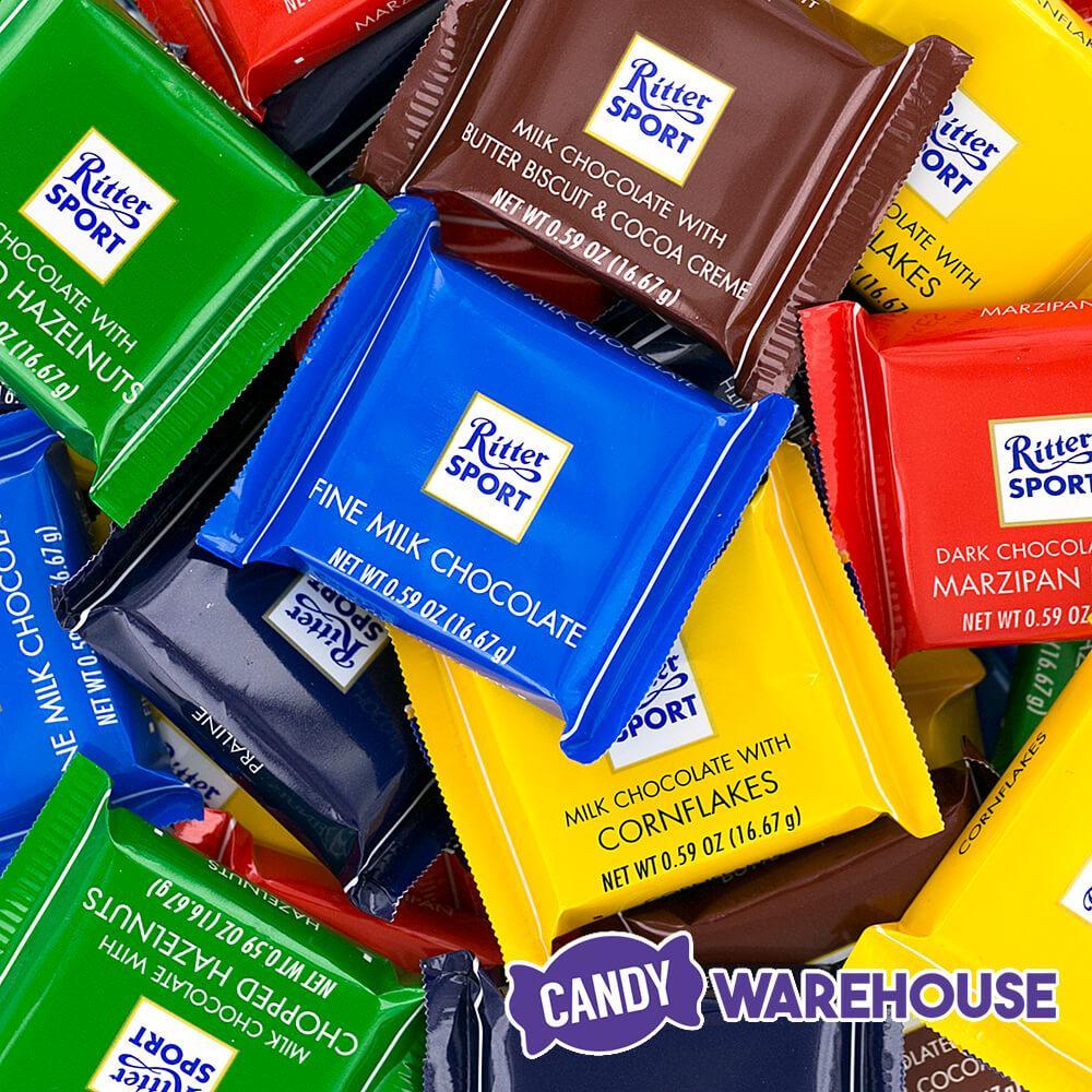 Ritter Sport Mini Chocolate Bars: 84-Piece Box