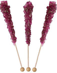 Rock Candy Crystal Sticks - Berry Purple: 120-Piece Case - Candy Warehouse