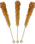 Rock Candy Crystal Sticks - Brown: 120-Piece Case - Candy Warehouse