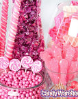 Rock Candy Crystal Sticks - Light Pink: 120-Piece Case - Candy Warehouse