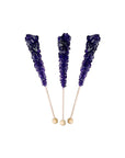 Rock Candy Crystal Sticks - Purple: 120-Piece Case - Candy Warehouse