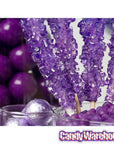 Rock Candy Crystal Sticks - Purple: 120-Piece Case - Candy Warehouse