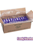 Rock Candy Crystal Sticks - Purple: 120-Piece Case - Candy Warehouse