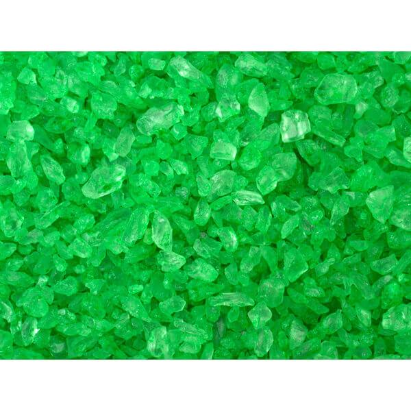 Rock Candy Crystals - Green: 5LB Box - Candy Warehouse