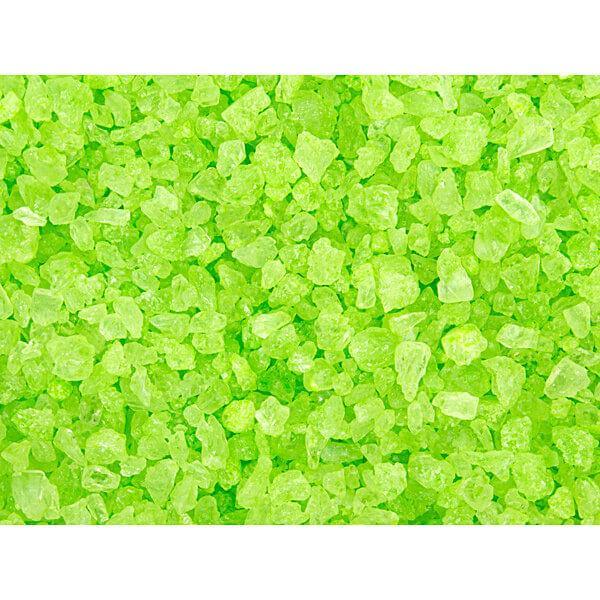 Rock Candy Crystals - Light Green: 5LB Box - Candy Warehouse