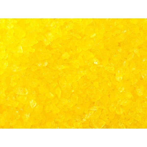 Rock Candy Crystals - Yellow: 5LB Box - Candy Warehouse