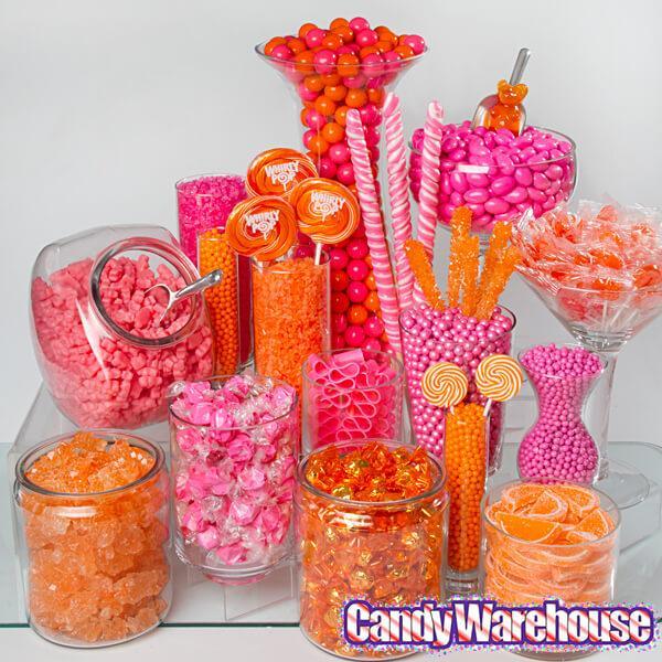 Rock Candy Strings - Orange: 5LB Box - Candy Warehouse