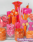 Rock Candy Strings - Orange: 5LB Box - Candy Warehouse