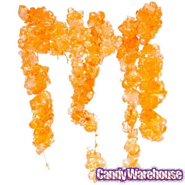 Rock Candy Strings - Orange: 5LB Box - Candy Warehouse