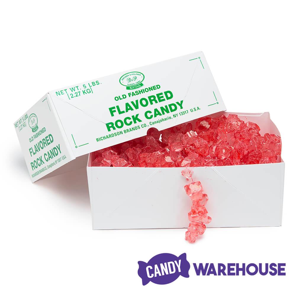 Rock Candy Strings - Red: 5LB Box - Candy Warehouse