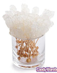 Rock Candy Swizzle Sticks - White - Unwrapped: 72-Piece Box - Candy Warehouse