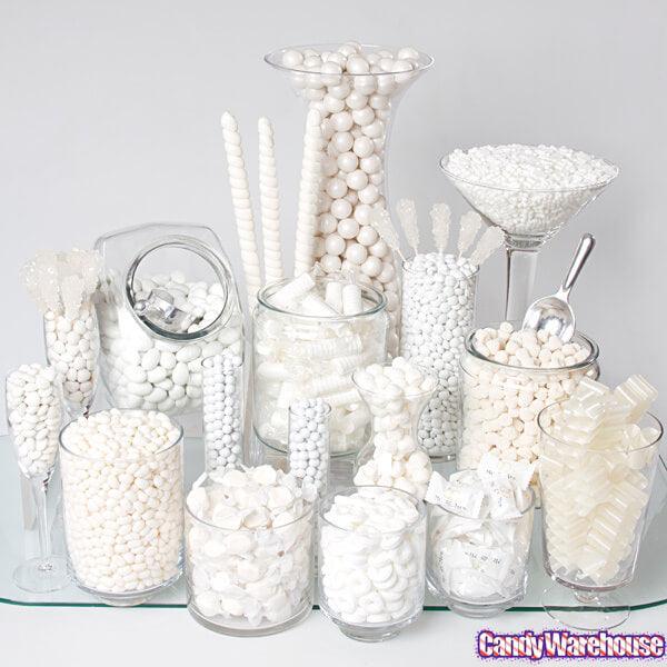 Rock Candy Swizzle Sticks - White - Unwrapped: 72-Piece Box - Candy Warehouse