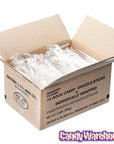 Rock Candy Swizzle Sticks - White - Wrapped: 72-Piece Box - Candy Warehouse