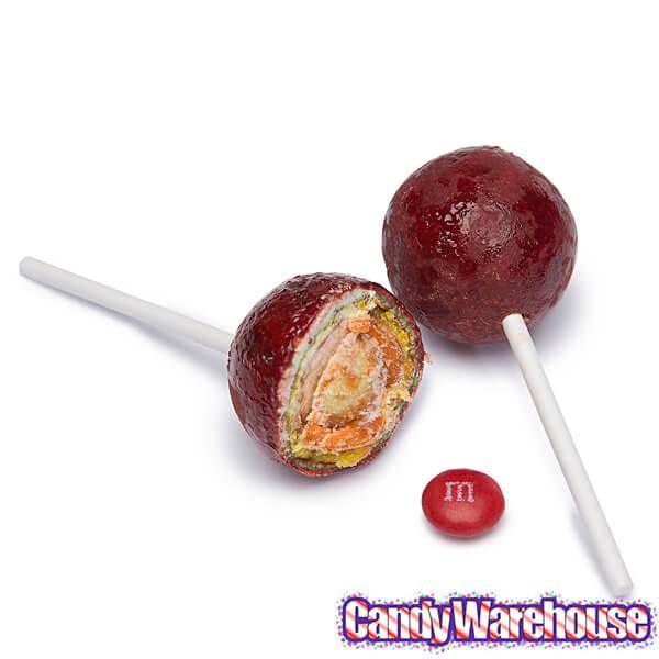 Rockaleta Gum Centered Chili Lollipops: 30-Piece Display - Candy Warehouse