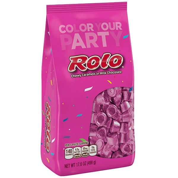 Rolo Pink Foiled Candy: 80-Piece Bag - Candy Warehouse