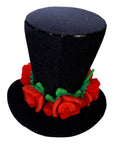 Red Roses Black Bride Hat