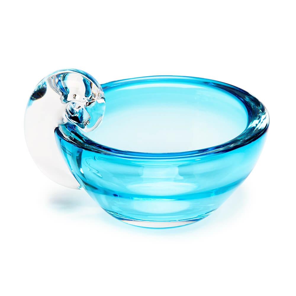 Round Crystal Candy Dish - Blue - Candy Warehouse