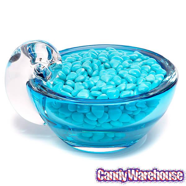 Round Crystal Candy Dish - Blue - Candy Warehouse