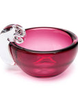 Round Crystal Candy Dish - Pink