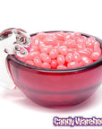 Round Crystal Candy Dish - Pink