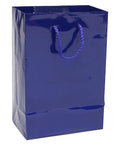 Royal Blue Glossy Candy Bags with Handles - Small: 12-Piece Pack - Candy Warehouse