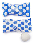 Royal Blue Polka Dots Wrapped Butter Mint Creams: 300-Piece Case