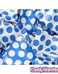 Royal Blue Polka Dots Wrapped Butter Mint Creams: 300-Piece Case