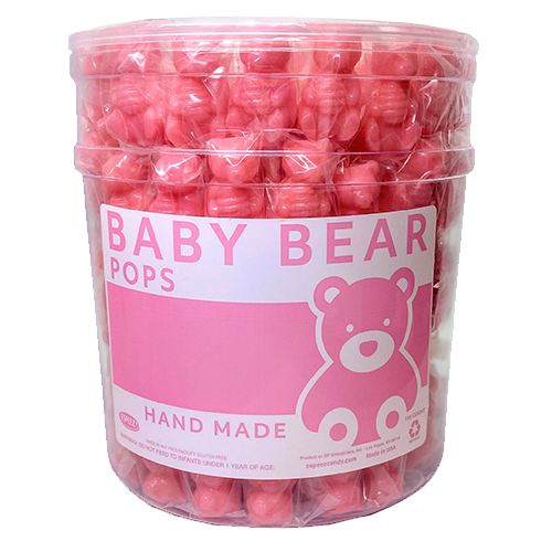 Baby Bear Lollipops: 115-Piece Tub