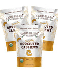 Lark Ellen Farm Sprouted Cashews. Salted, Organic