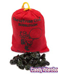 Santa's Coal Black Bubble Gum Satchels: 24-Piece Display