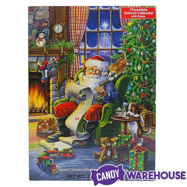 Santa's Naughty or Nice List Chocolate Advent Calendar - Candy Warehouse