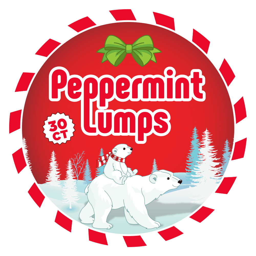 Sassy Peppermint Lumps Hard Candy: 30-Piece Jar - Candy Warehouse