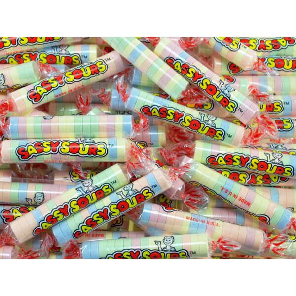 Sassy Sours Candy Rolls: 5LB Bag - Candy Warehouse