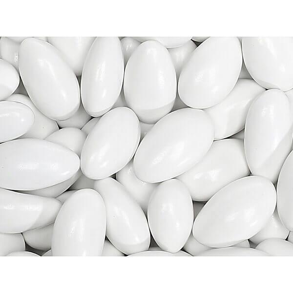 Sconza Jordan Almonds - White: 5LB Bag - Candy Warehouse