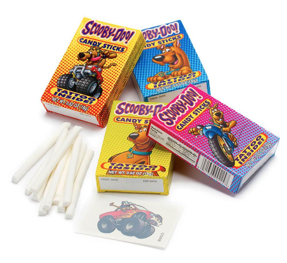 Scooby Doo Candy Sticks Packs: 30-Piece Box - Candy Warehouse