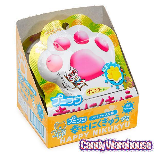 Senjaku Panda Paws Gummy Candy Packs - Pineapple: 6-Piece Box - Candy Warehouse