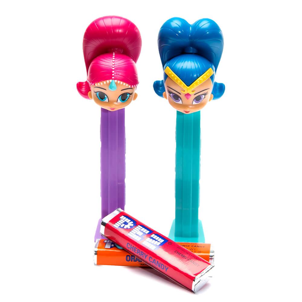 Shimmer and Shine PEZ Candy Packs: 12-Piece Display - Candy Warehouse