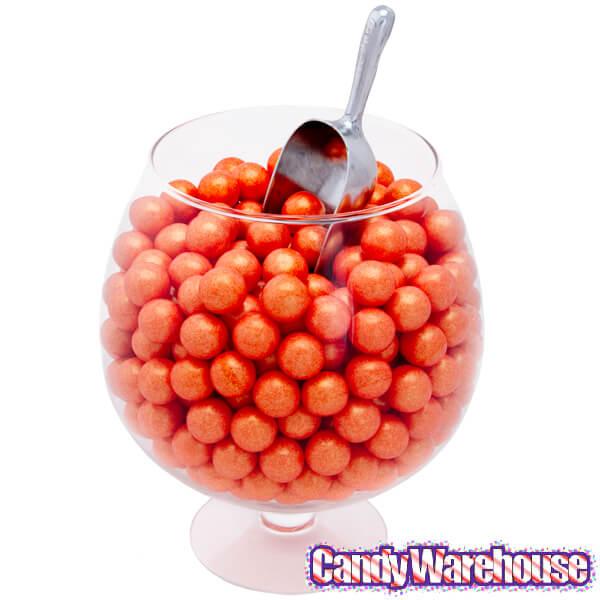 Shimmer Pearl Orange 1-Inch Gumballs: 2LB Bag - Candy Warehouse