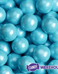 Shimmer Pearl Powder Blue 1-Inch Gumballs: 2LB Bag - Candy Warehouse